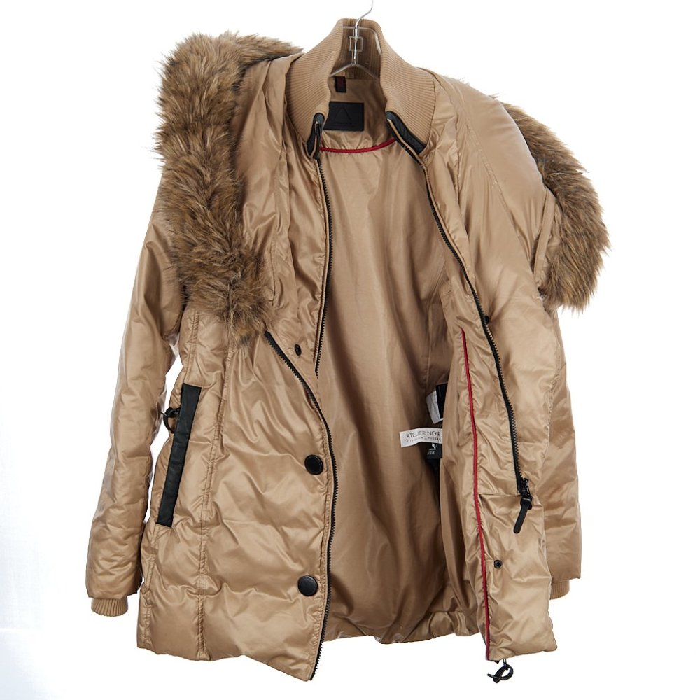 Atelier Noir by Rudsak GDown Puffy Coat in Champagne Women's Medium - Picture 13 of 13